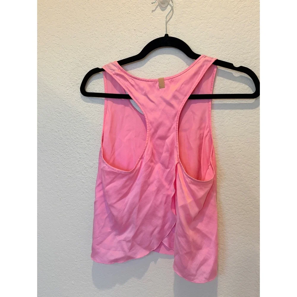 Lunya Washable Silk Tank & Shorts Tulip Back Pajama Set in Etude Pink XS